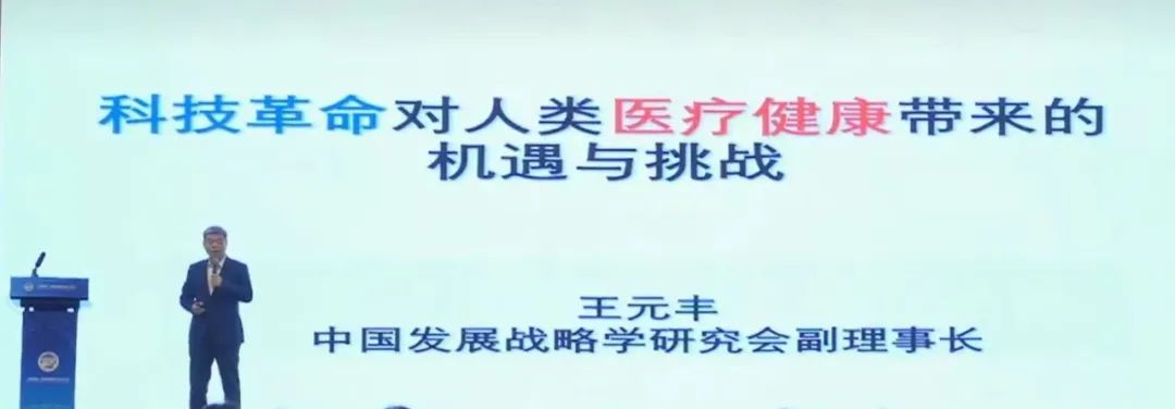 中国发展战略学研究会社会战略专委会主任王元丰在（雁栖湖）健康发展论坛做大会报告